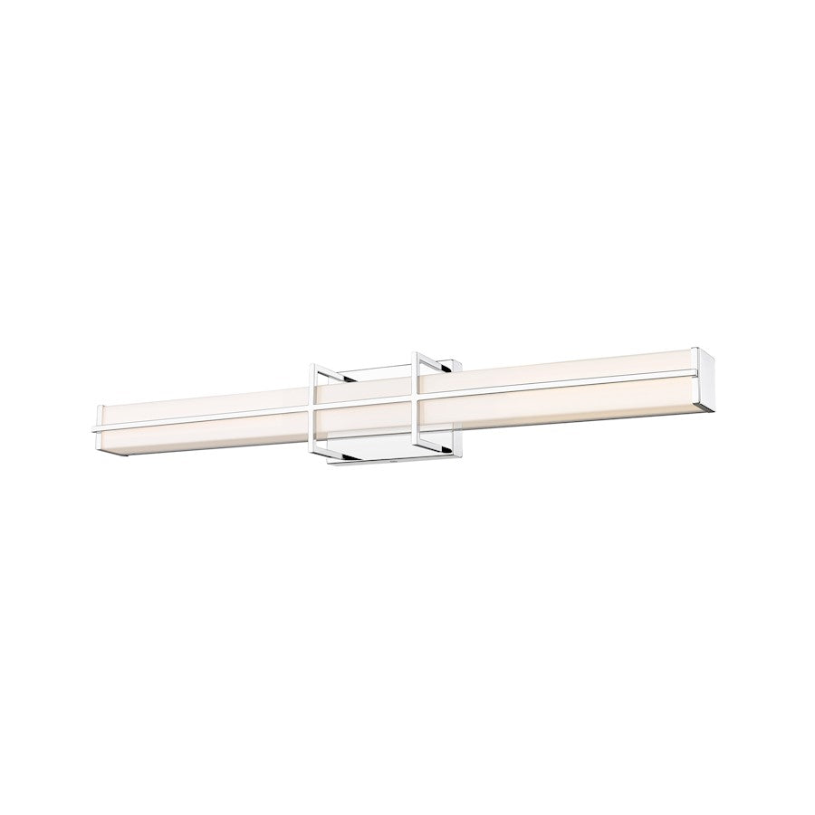 1 Light 32" Bathroom Vanity Light, Chrome