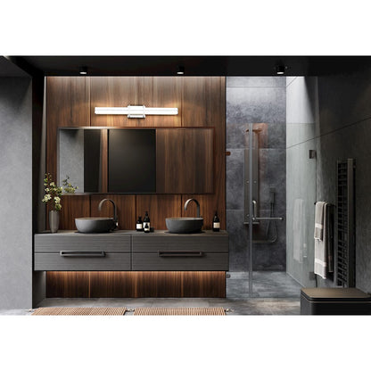 1 Light 32" Bathroom Vanity Light, Chrome