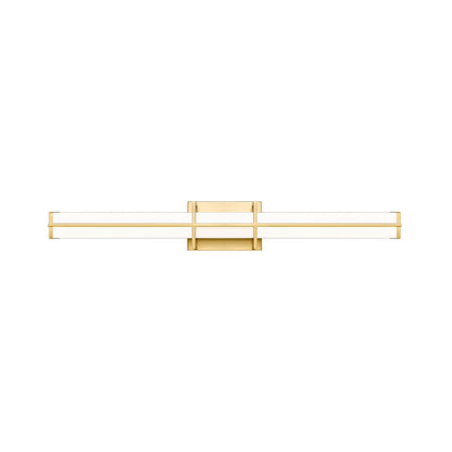 1 Light 32" Bathroom Vanity Light, Modern Gold