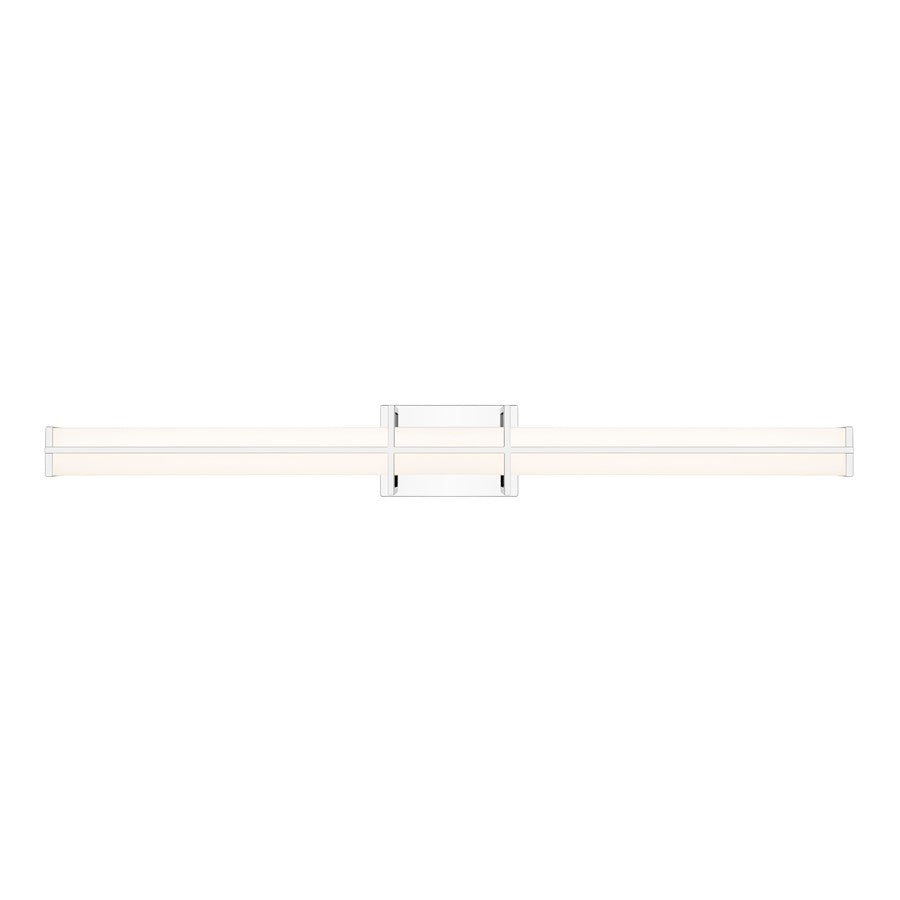 1 Light 40" Bathroom Vanity Light, Chrome