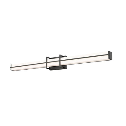 1 Light 40" Bathroom Vanity Light, Matte Black
