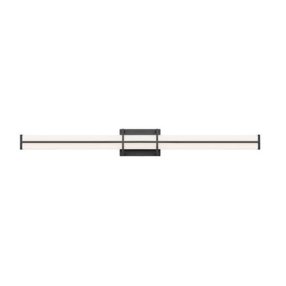1 Light 40" Bathroom Vanity Light, Matte Black