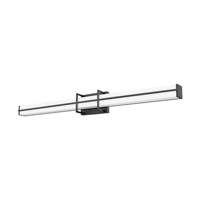 1 Light 40" Bathroom Vanity Light, Matte Black