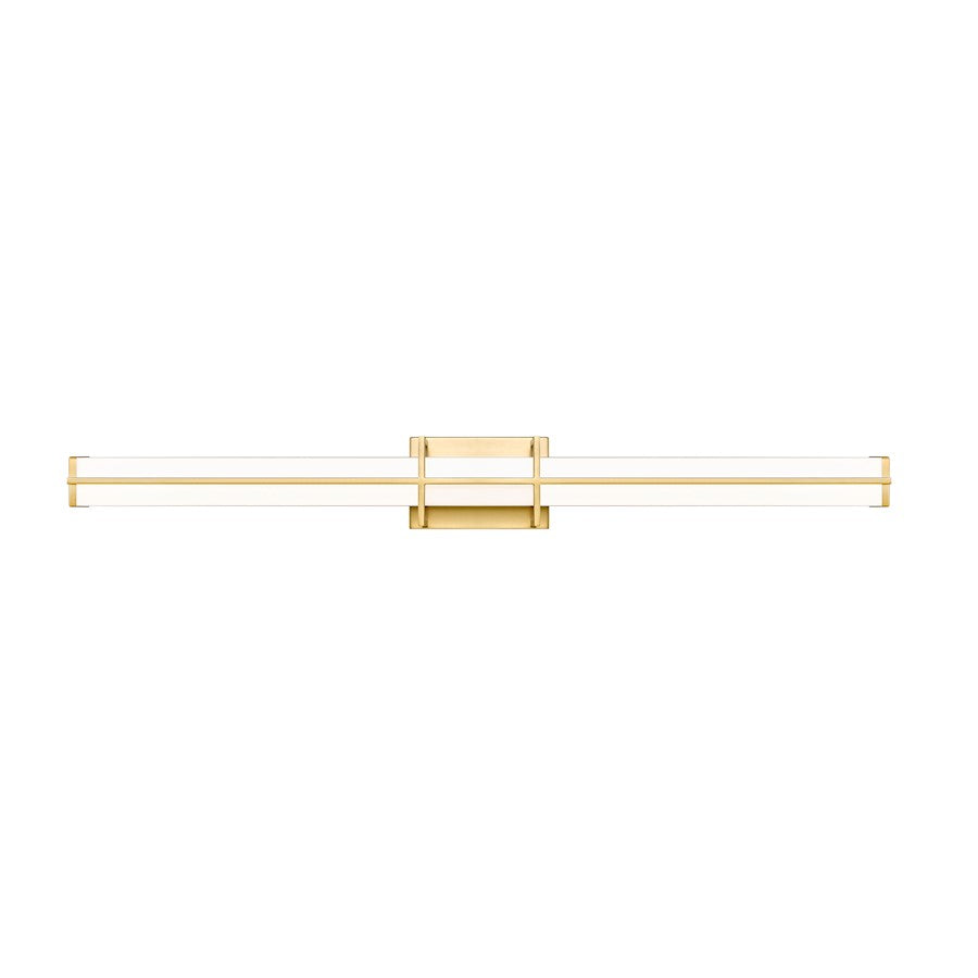1 Light 40" Bathroom Vanity Light, Modern Gold