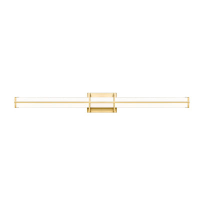 1 Light 40" Bathroom Vanity Light, Modern Gold
