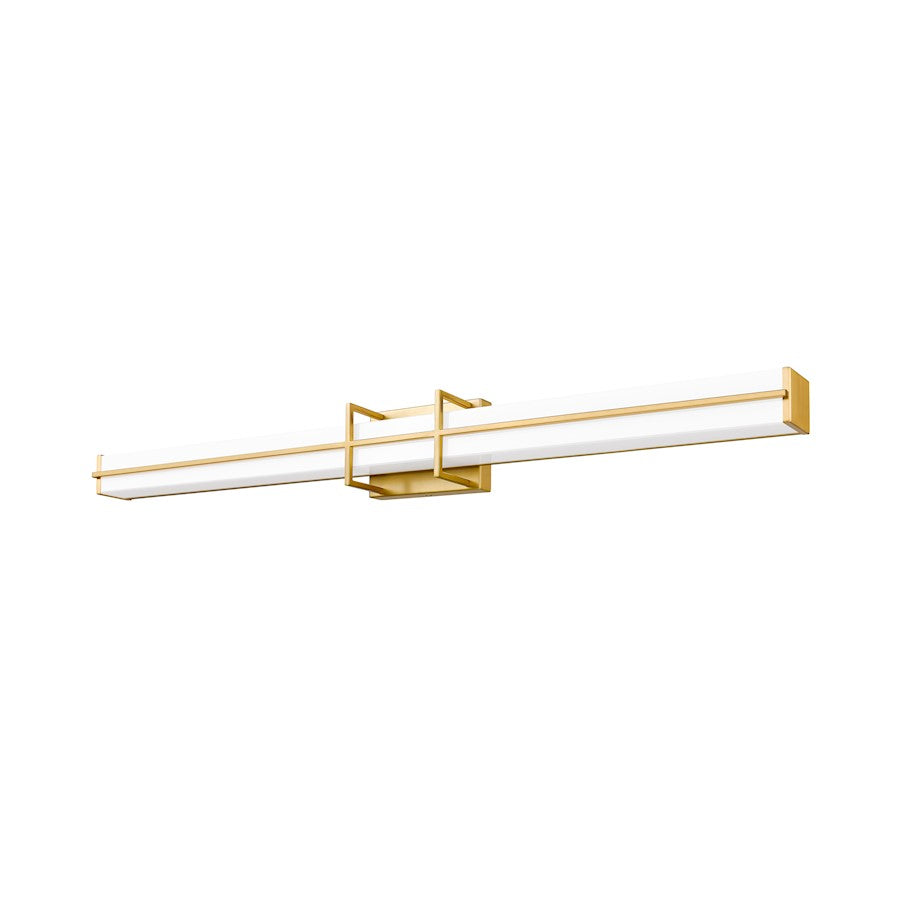 1 Light 40" Bathroom Vanity Light, Modern Gold