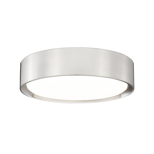 Z-Lite Kawan 1 Light 12" Flush Mount, Brushed Nickel/Frosted - 1014F12-BN-LED