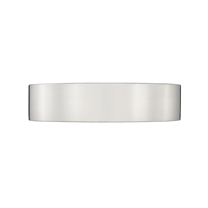 Z-Lite Kawan 1 Light 12" Flush Mount, Brushed Nickel/Frosted