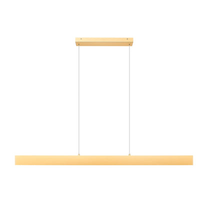 Z-Lite Hudson 1 Light 55" Linear Chandelier, Gold/Frosted
