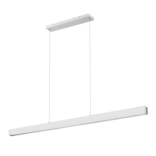 Z-Lite Hudson 1Lt Linear Chandelier, Brushed Nickel/Frosted - 1016-72L-BN-LED