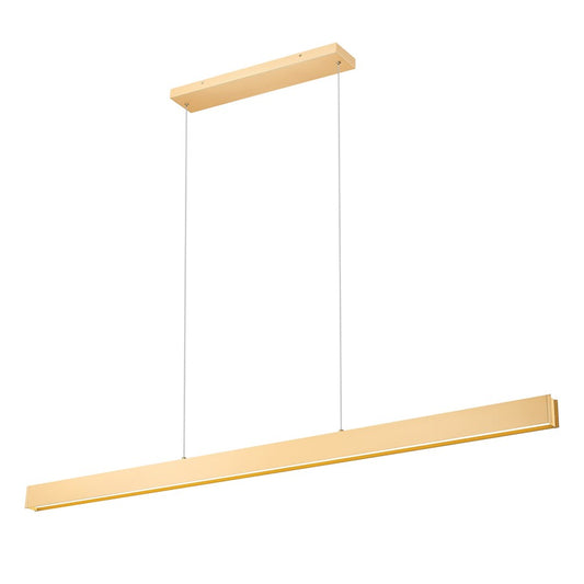 Z-Lite Hudson 1 Light 72" Linear Chandelier, Gold/Frosted - 1016-72L-GLD-LED