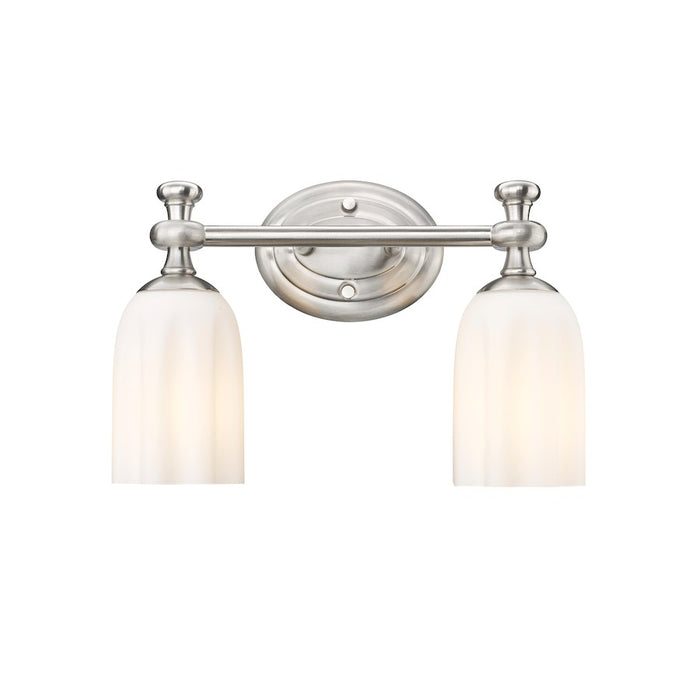 Z-Lite Orion 2 Light 13.75" Vanity, Brushed Nickel/Opal Etched