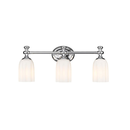 3 Light 22" Bathroom Vanity Light, Chrome