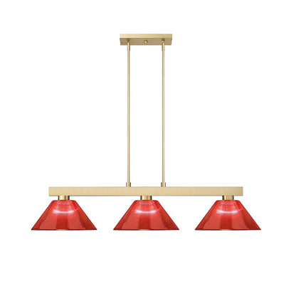3 Light Billiard, Modern Gold