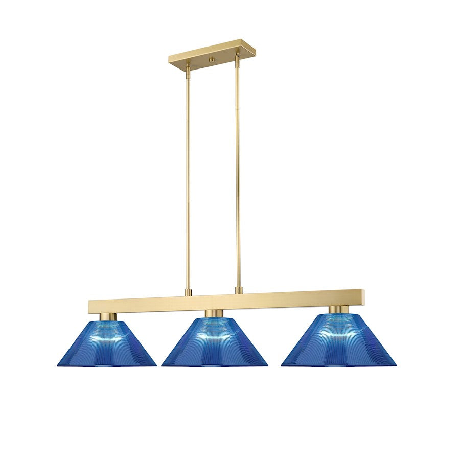 3 Light Billiard, Modern Gold