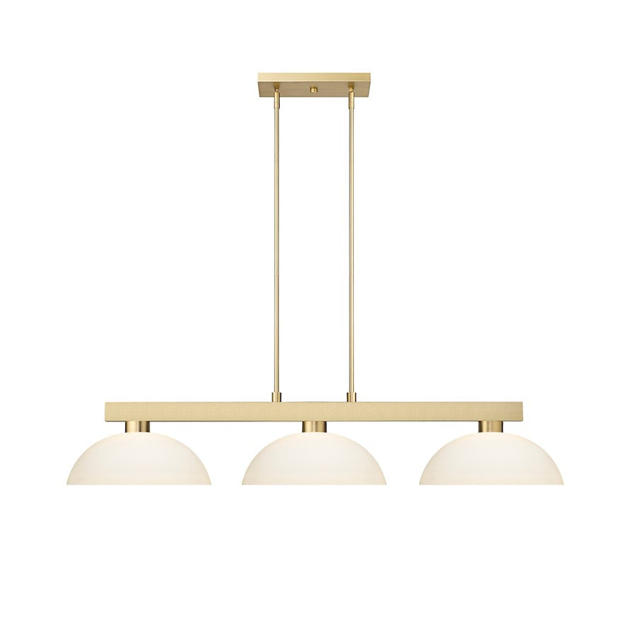 3 Light 13" Billiard, Modern Gold