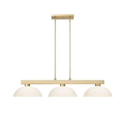 3 Light 13" Billiard, Modern Gold