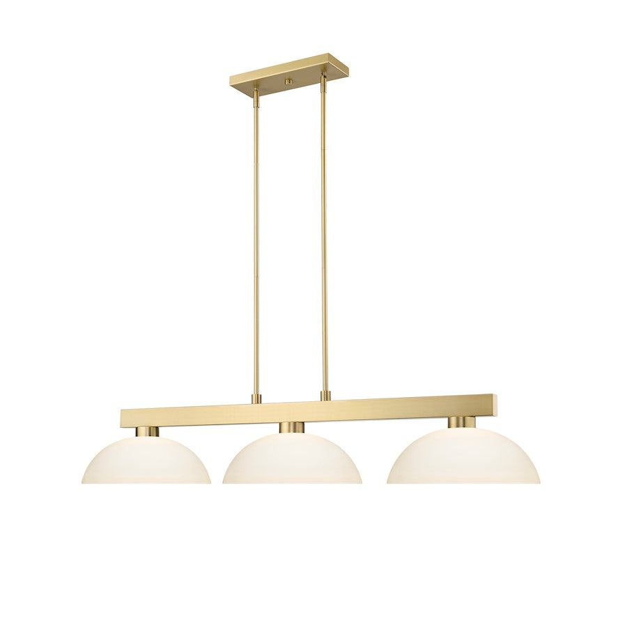 3 Light 13" Billiard, Modern Gold
