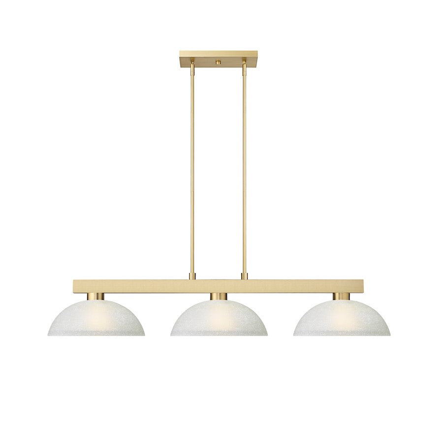 3 Light 13" Billiard, Modern Gold
