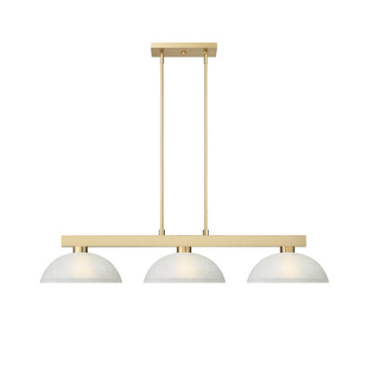 3 Light 13" Billiard, Modern Gold