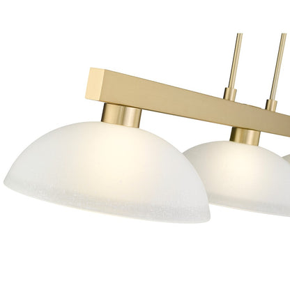 3 Light 13" Billiard, Modern Gold