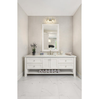2 Light Bathroom Vanity Light, Clear