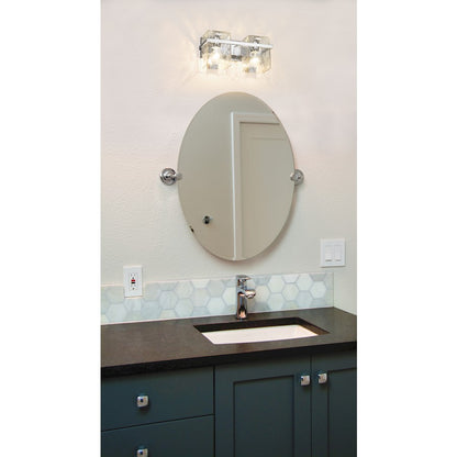 2 Light Bathroom Vanity Light, Clear