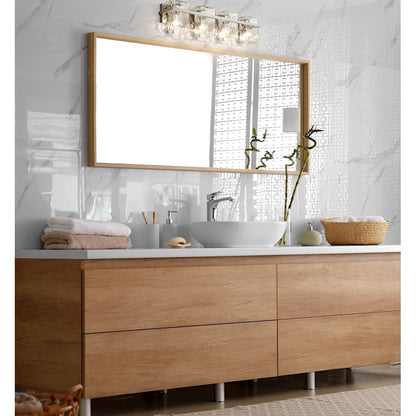 4 Light Bathroom Vanity Light, Clear