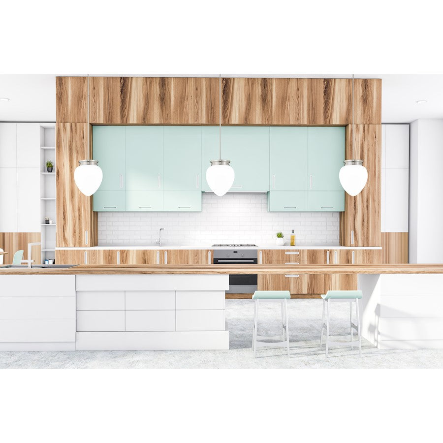 1 Light 13" Pendant, Brushed Nickel