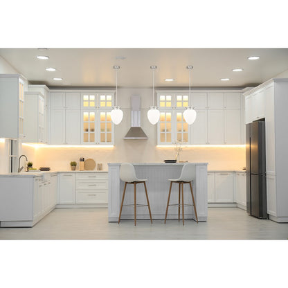 1 Light 10" Pendant, Brushed Nickel