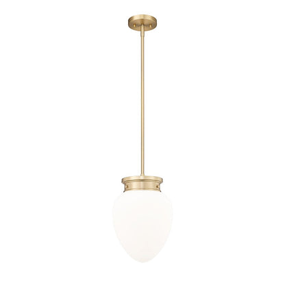 Z-Lite Gideon 1 Light 10" Pendant, Modern Gold/Etched Opal - 1945P9-MGLD