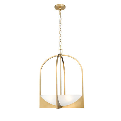 Z-Lite Devon 4 Light Pendant, Modern Gold/Sand Blast - 1947-24MGLD
