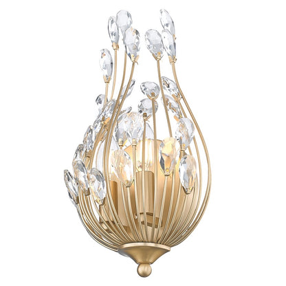 Z-Lite Gabriella 2 Light Wall Sconce, Modern Gold
