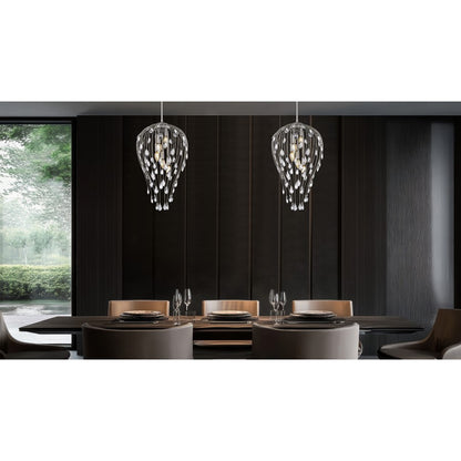 Z-Lite Gabriella 5 Light Pendant, Brushed Nickel