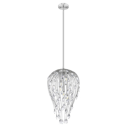 Z-Lite Gabriella 5 Light Pendant, Brushed Nickel