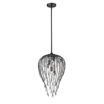 Z-Lite Gabriella 5 Light Pendant, Matte Black - 1957P15-MB