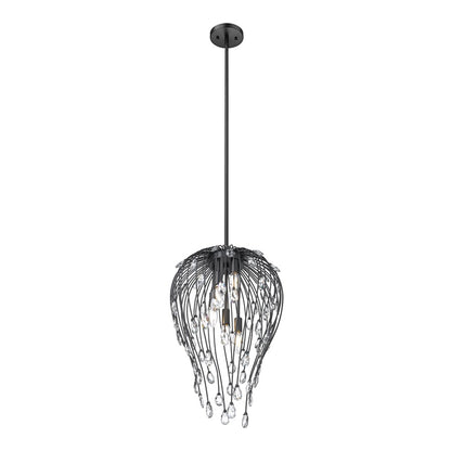 Z-Lite Gabriella 5 Light Pendant, Matte Black