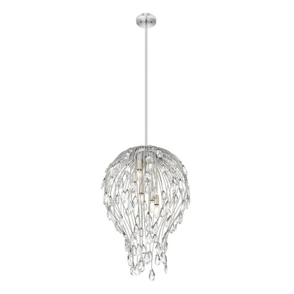 Z-Lite Gabriella 6 Light Pendant, Brushed Nickel