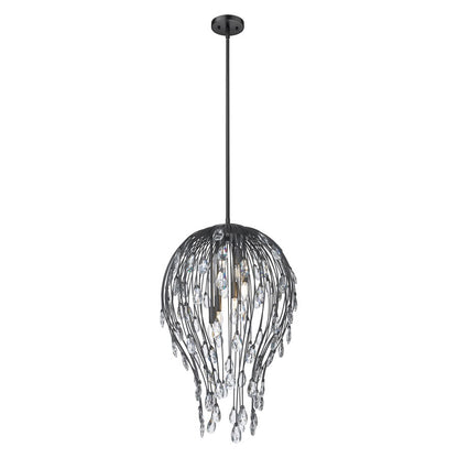 Z-Lite Gabriella 6 Light Pendant, Matte Black