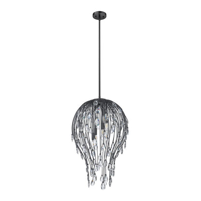 Z-Lite Gabriella 6 Light Pendant, Matte Black