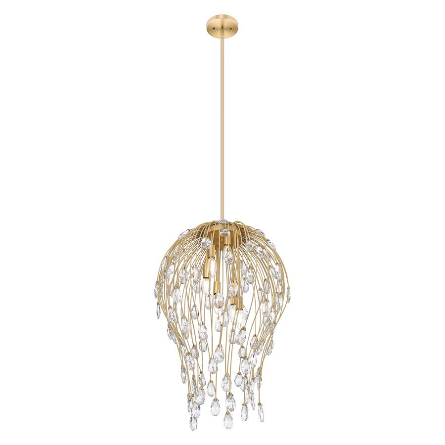 Z-Lite Gabriella 6 Light Pendant, Modern Gold