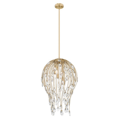 Z-Lite Gabriella 6 Light Pendant, Modern Gold