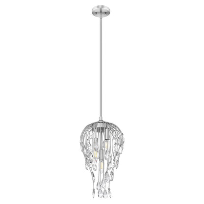 Z-Lite Gabriella 3 Light Pendant, Brushed Nickel