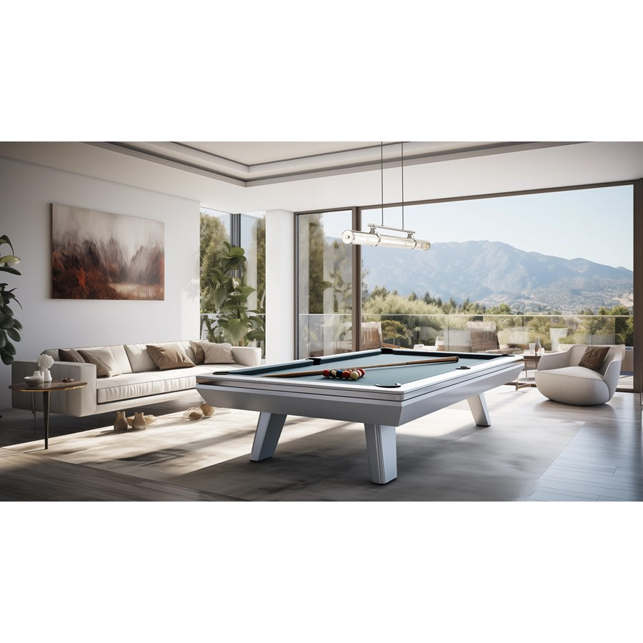 Z-Lite Benoit 1Lt 44" Linear Chandelier, Brushed Nickel/Clear