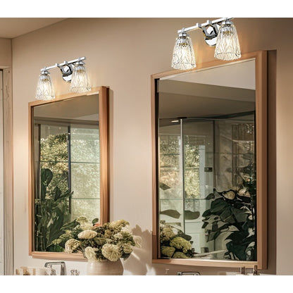 Z-Lite Andree 2 Light Vanity, Chrome /Clear