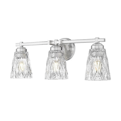 Z-Lite Andree 3 Light Vanity, Brushed Nickel/Clear - 1960-3V-BN
