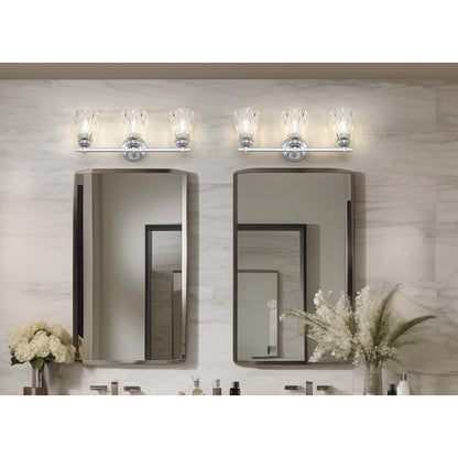 Z-Lite Andree 3 Light Vanity, Brushed Nickel/Clear