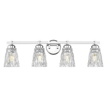 Z-Lite Andree 4 Light Vanity, Chrome /Clear