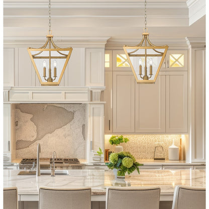 Z-Lite Montalcino 3 Light Chandelier, Rubbed Brass/Clear Seedy