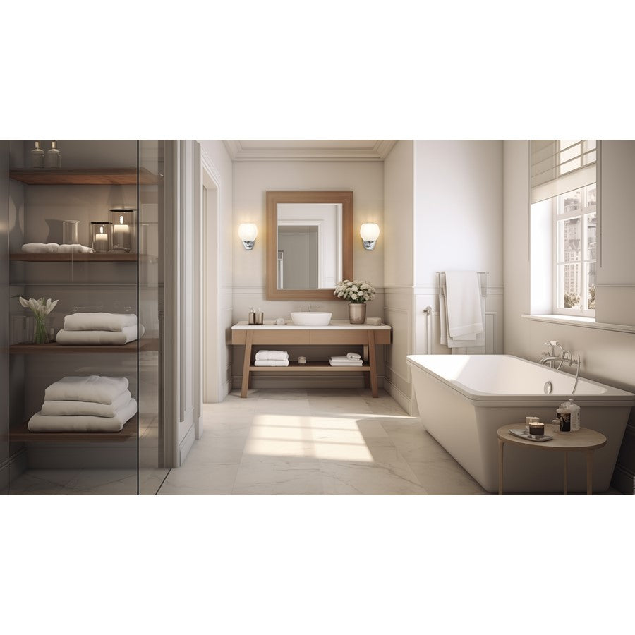 Z-Lite Colette 1 Light Wall Sconce, Brushed Nickel/Feathered White